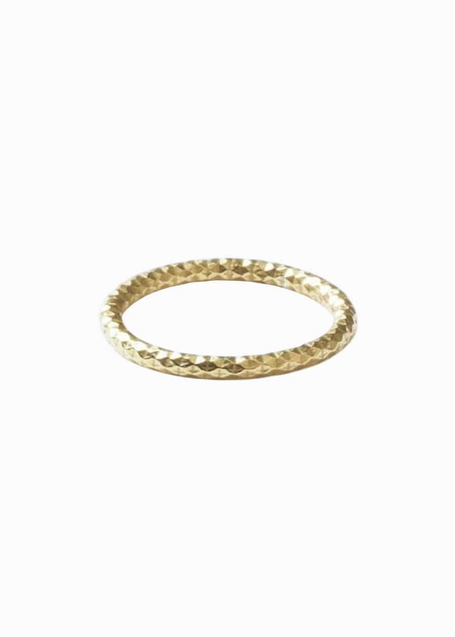 Facet Ring No2 - Goldplated