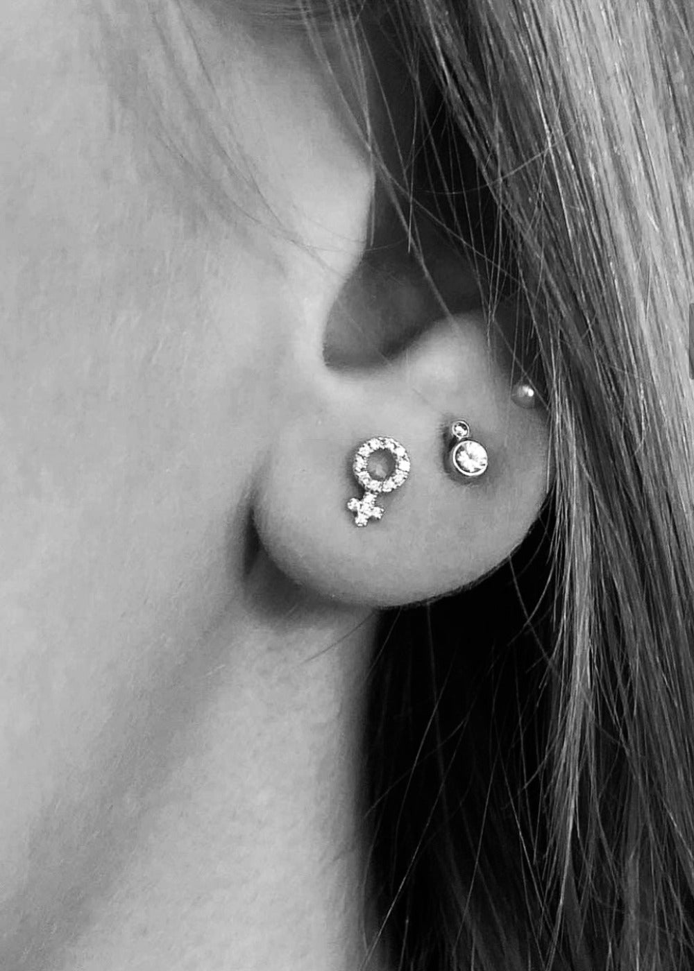 Venus earstud 18K yabstudio