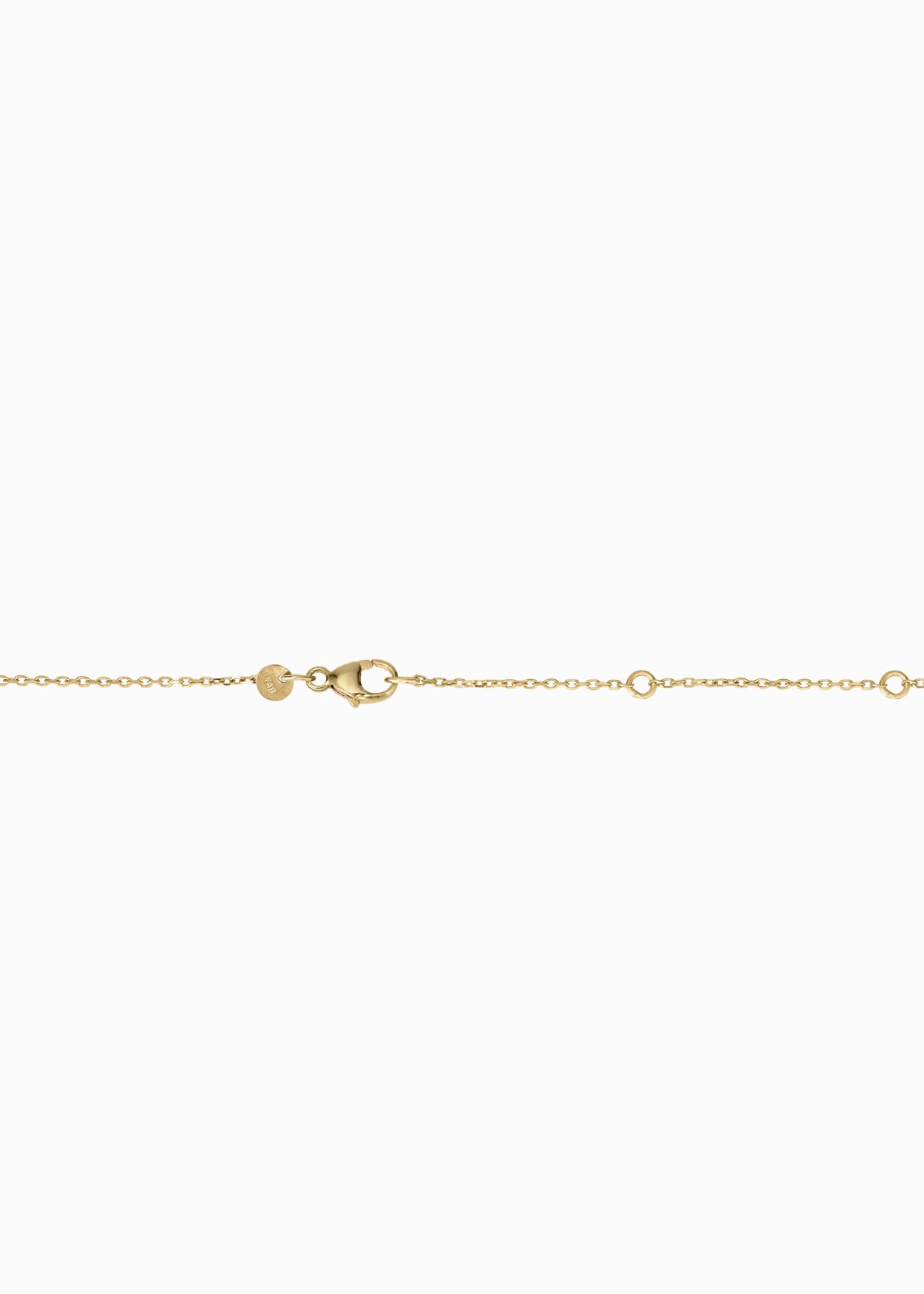 clasp diamondcut chain 18K yabstudio