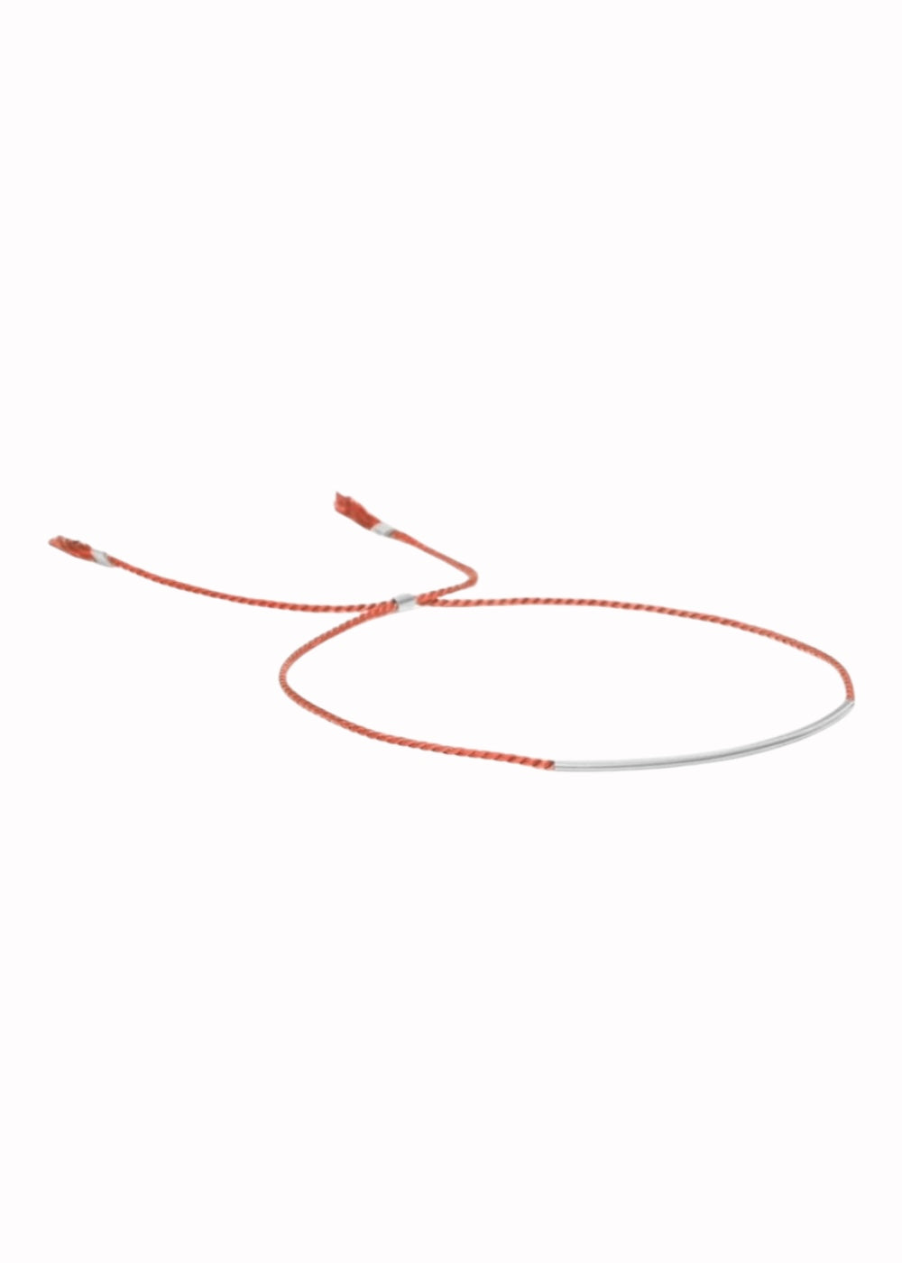 coral silver silkbracelet yabstudio