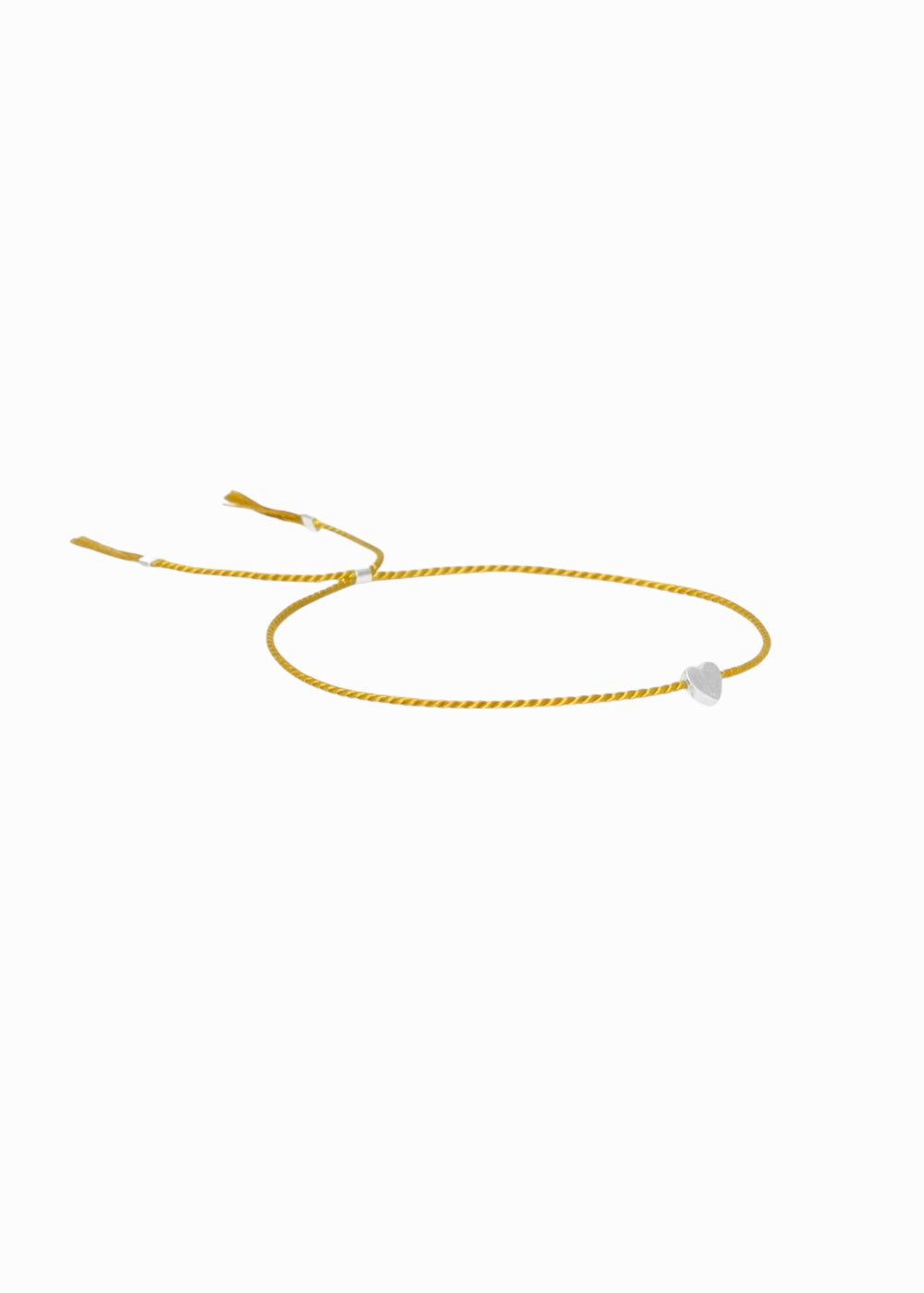 Silkbracelet Heart Curry