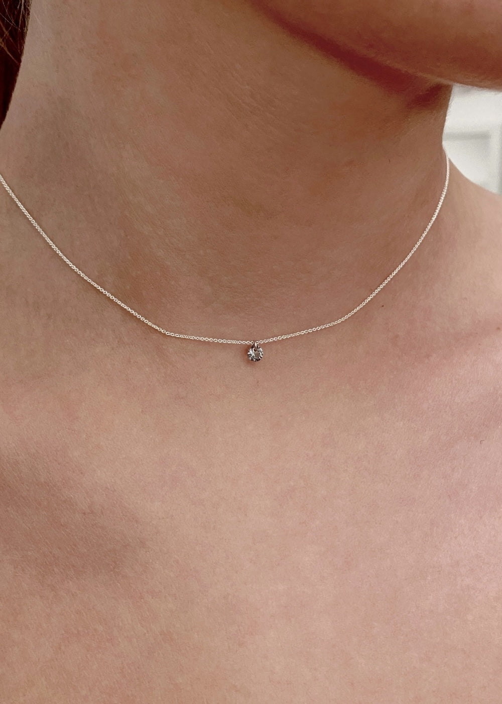 Floating Gem Grey - Silver