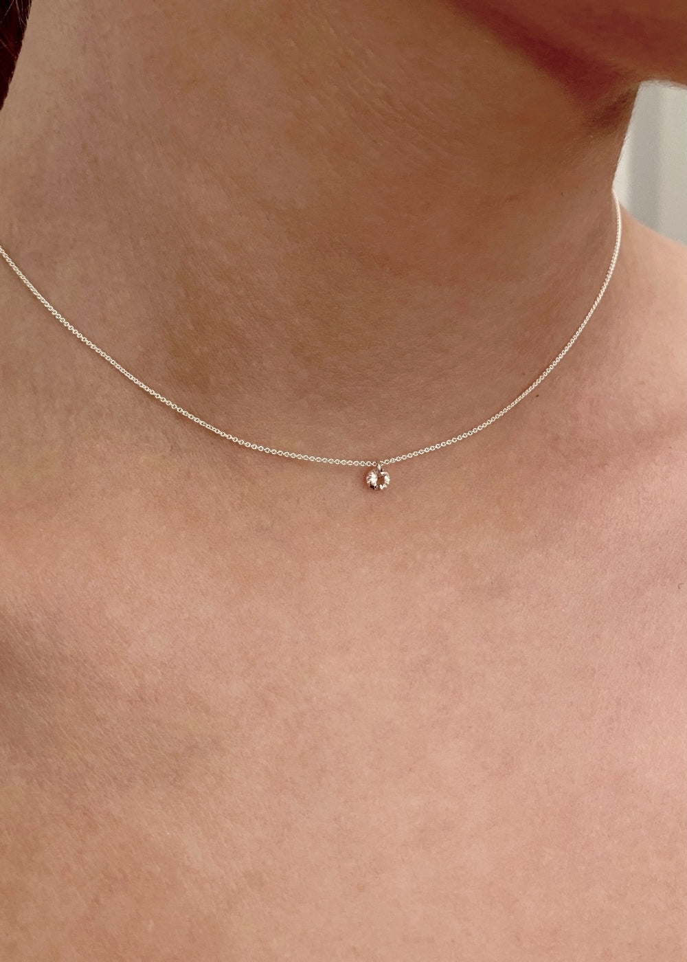 Floating Gem Pink - Silver