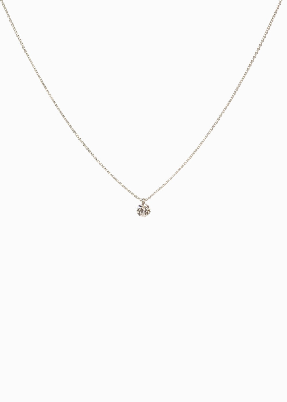 Floating Gem White - Silver