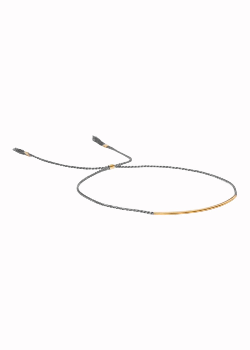 grey gold silkbracelet yabstudio