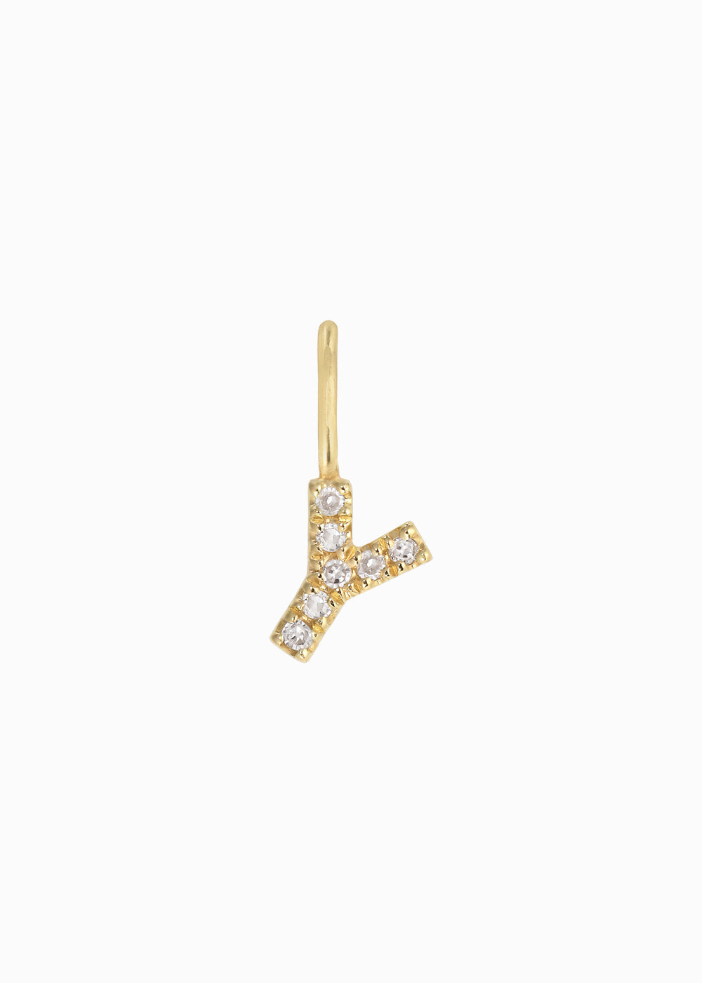 letter Y pendant 18K yabstudio