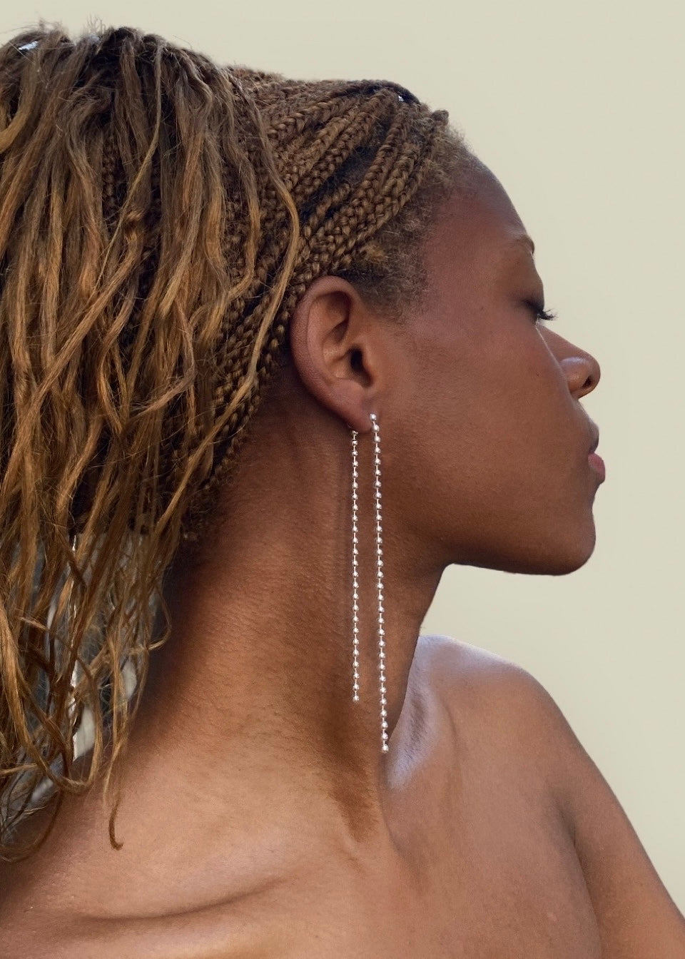 long earring no3 s925 yabstudio