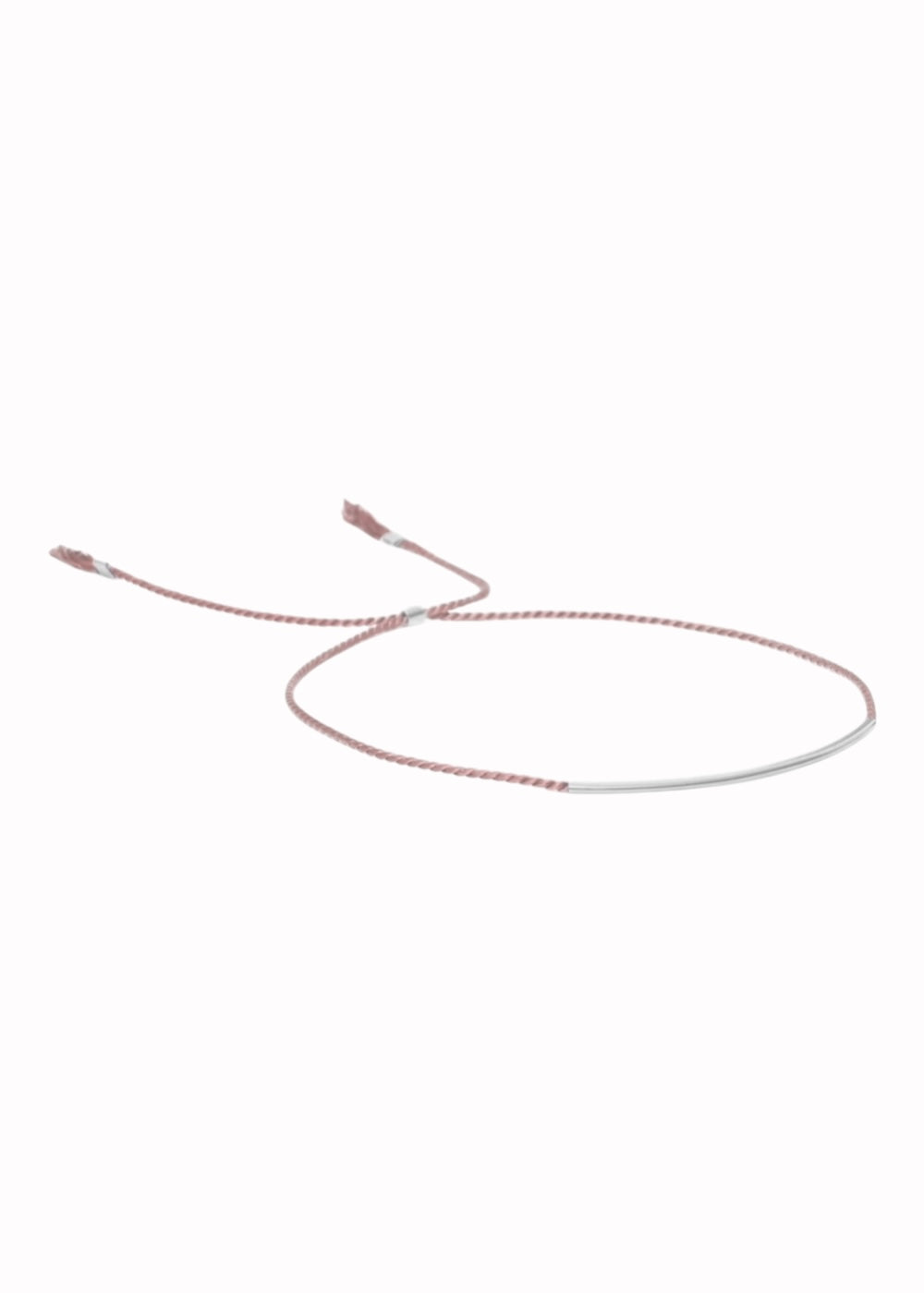 rose silver silkbracelet yabstudio