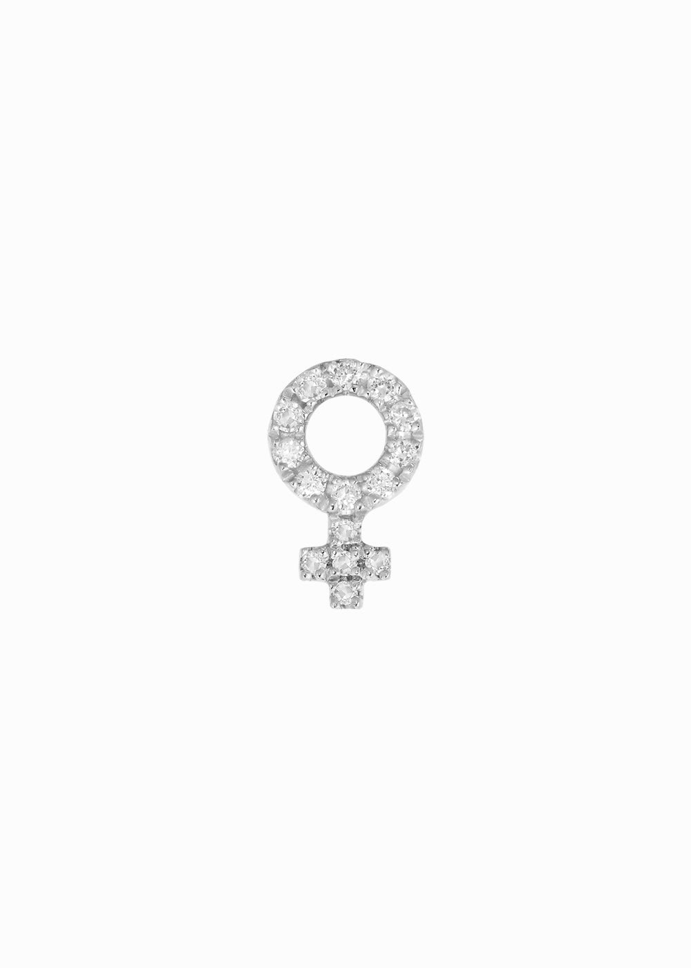 venus earring whitegold B 18K yabstudio