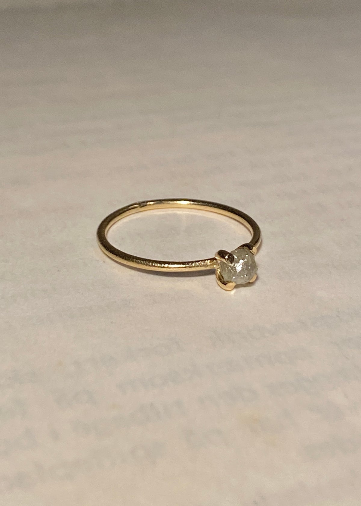 Raw Diamond Ring - Custom Order