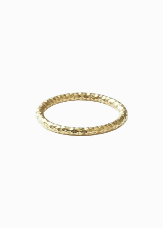 Facet Ring No2 - Goldplated