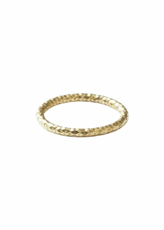 Facet Ring Goldplated