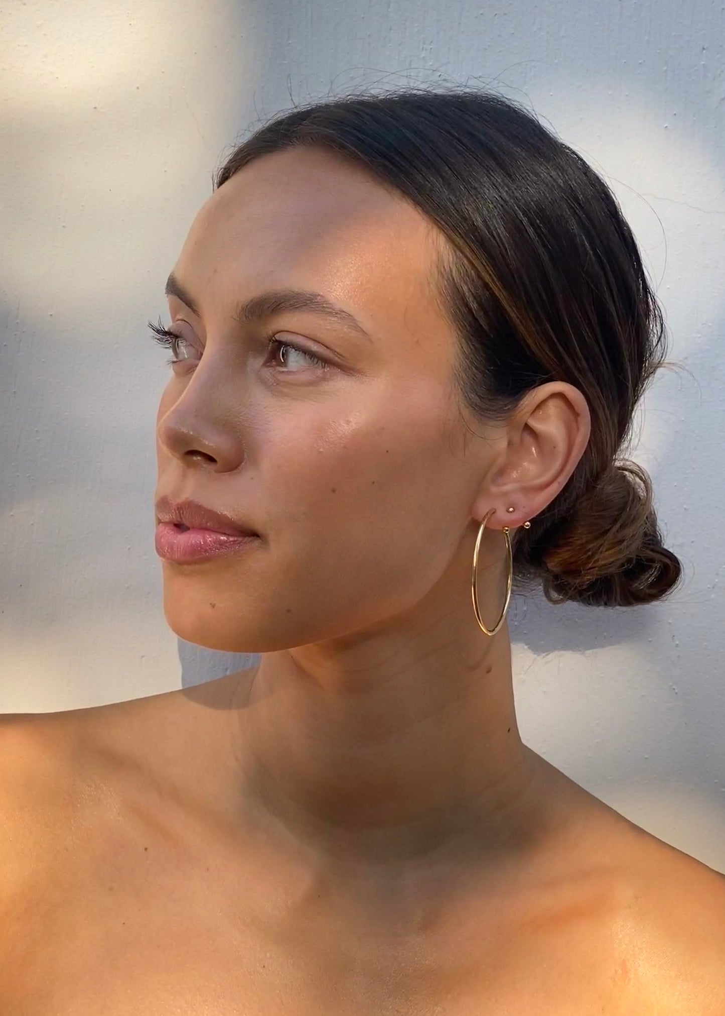 Illusion Earring Goldplated