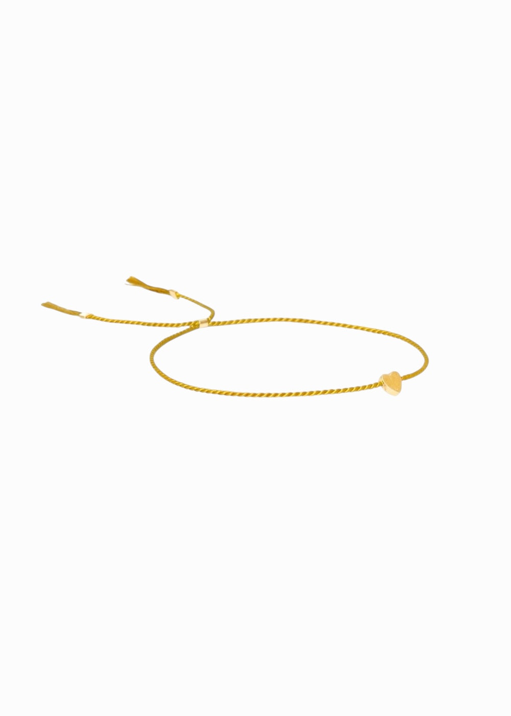 Silkbracelet Heart Curry