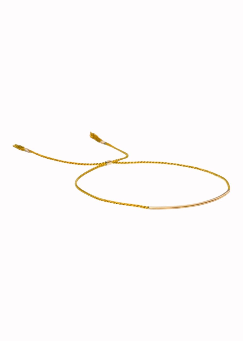 curry gold silkbracelet yabstudio