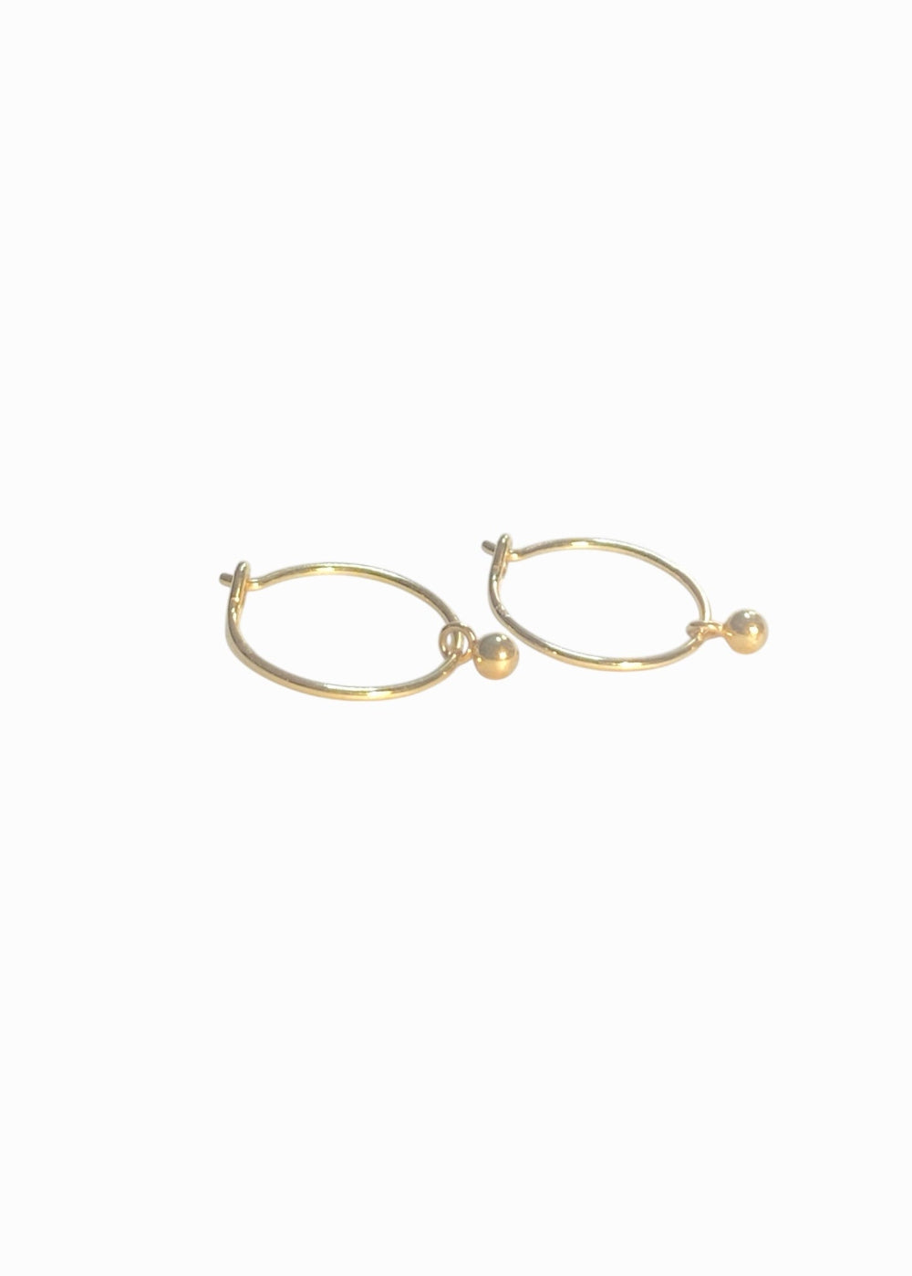 dot hoops goldplated