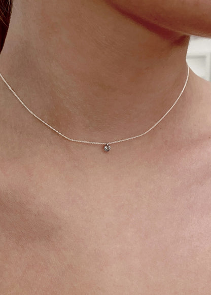 Floating Gem Grey - Silver