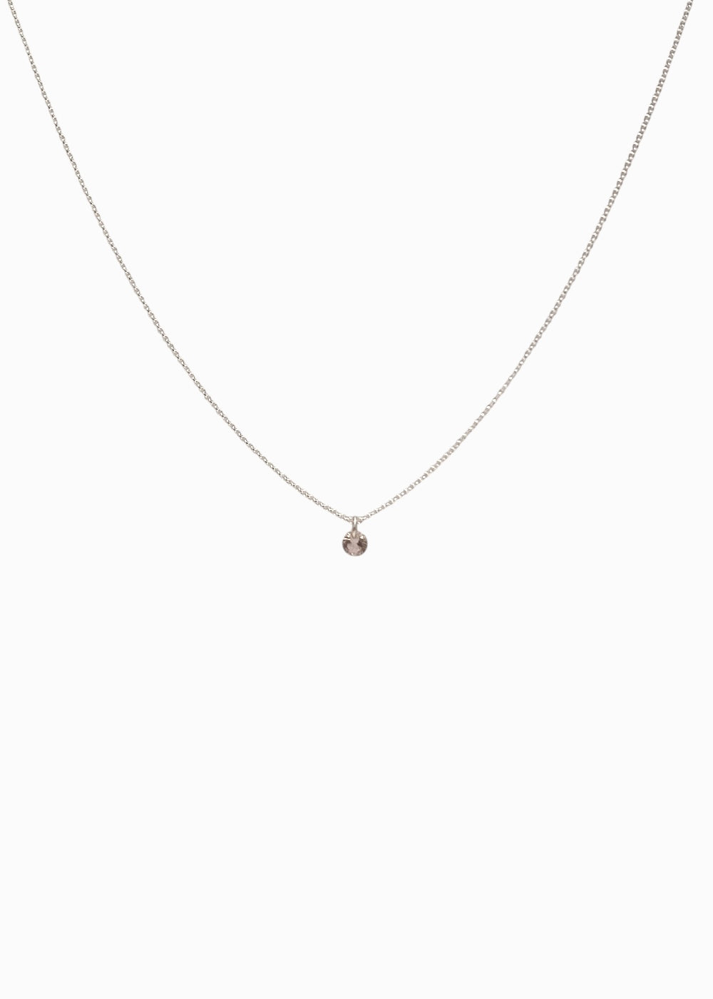 Floating Gem Pink - Silver