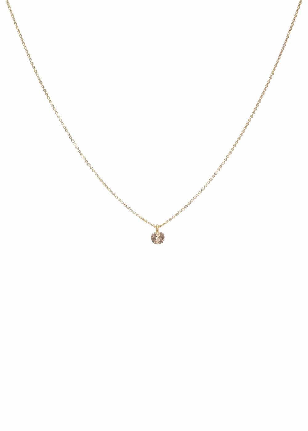 Floating Gem Pink - Goldplated