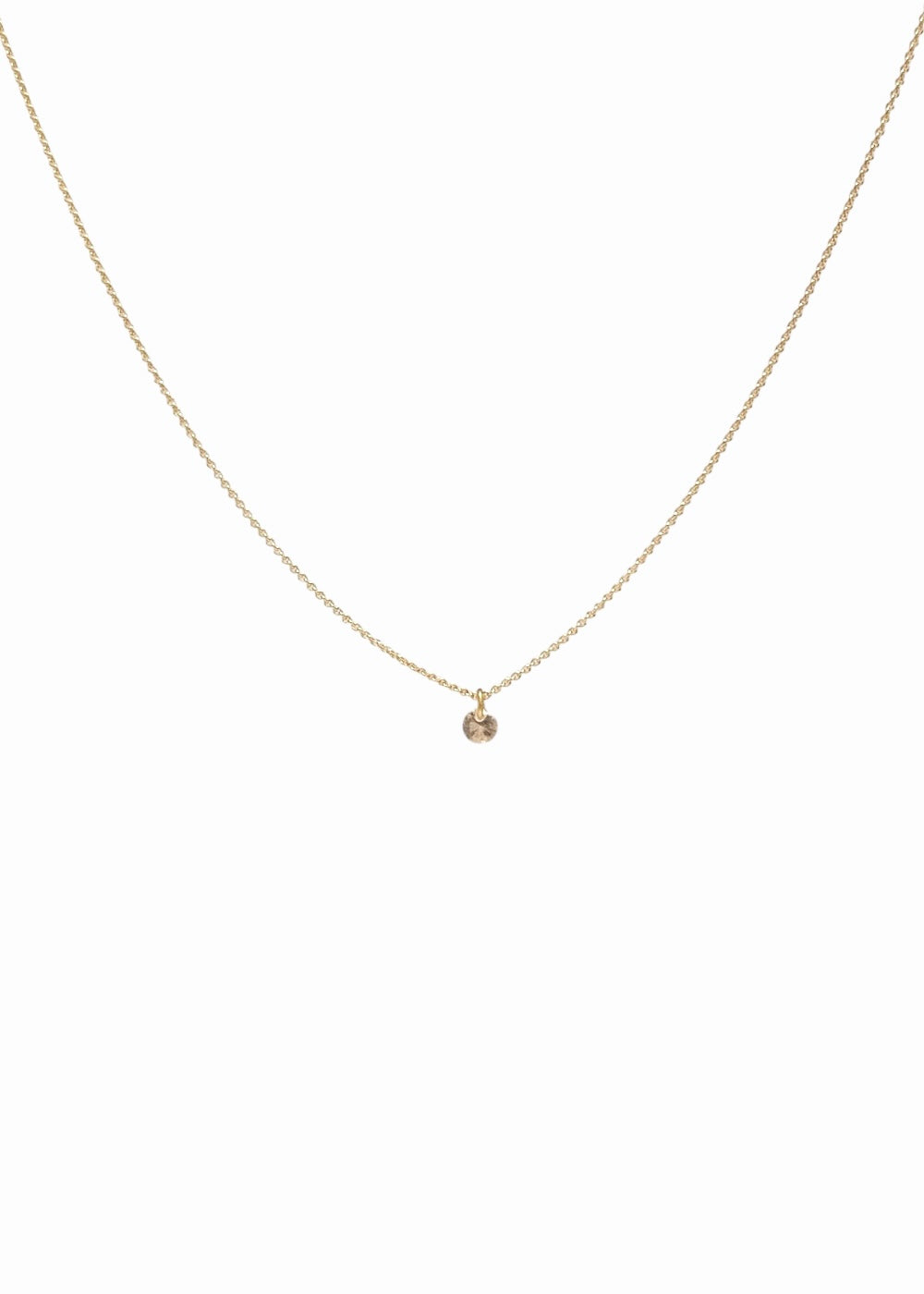 Floating Gem Pink - Goldplated