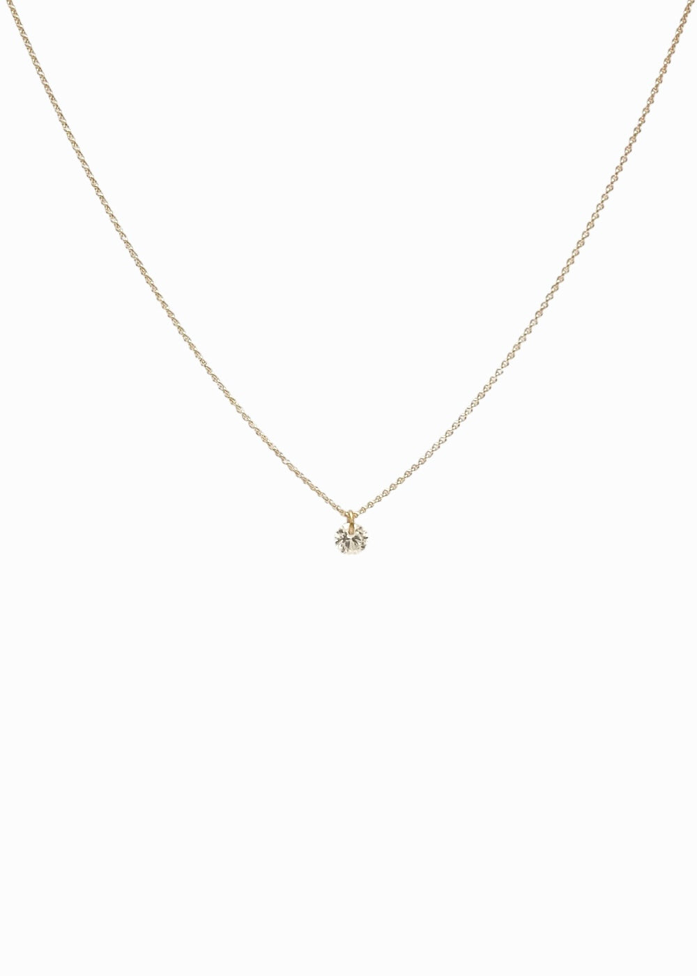 Floating Gem White - Goldplated