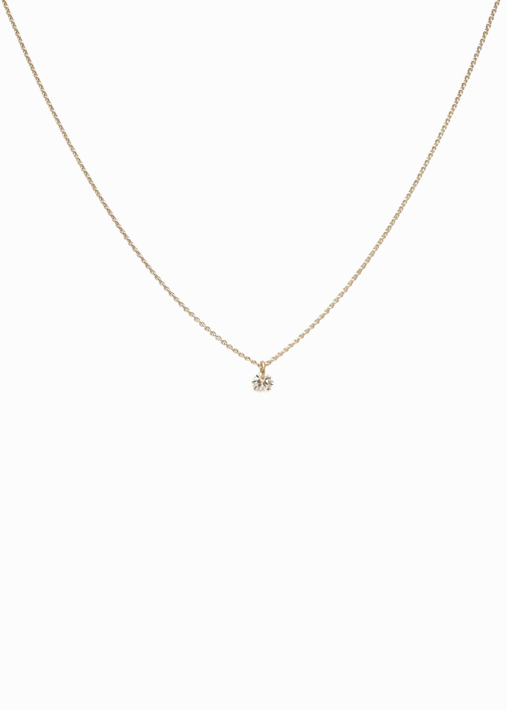 Floating Gem White - Goldplated