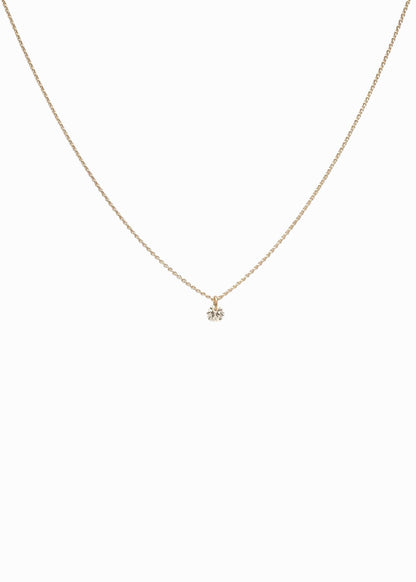 Floating Gem White - Goldplated