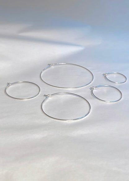 Hoop No1 Silver