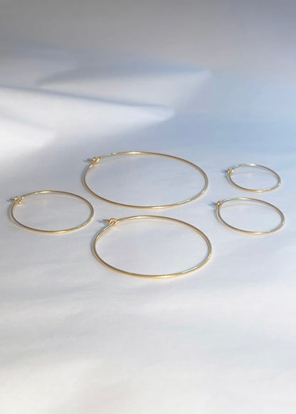 Hoop No1 * Goldplated