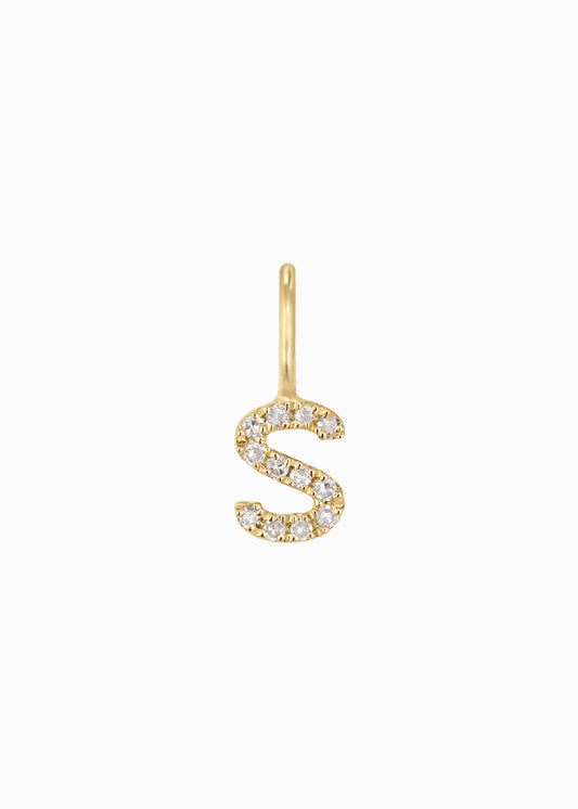 letter S1 pendant 18K yabstudio 