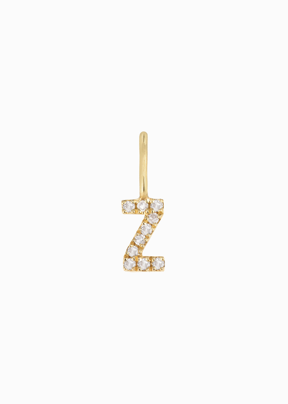 letter Z pendant 18K yabstudio 