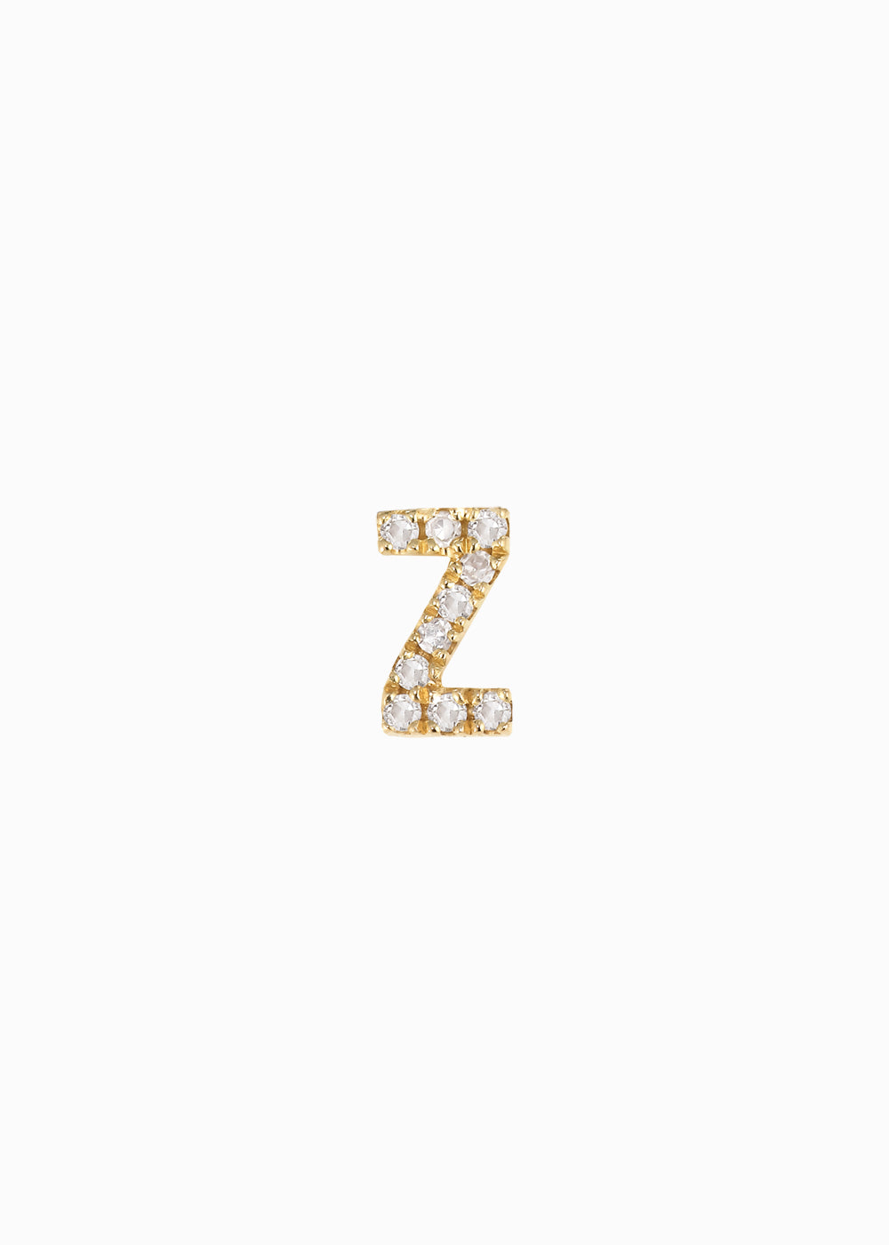 letter earring Z 18K yabstudio