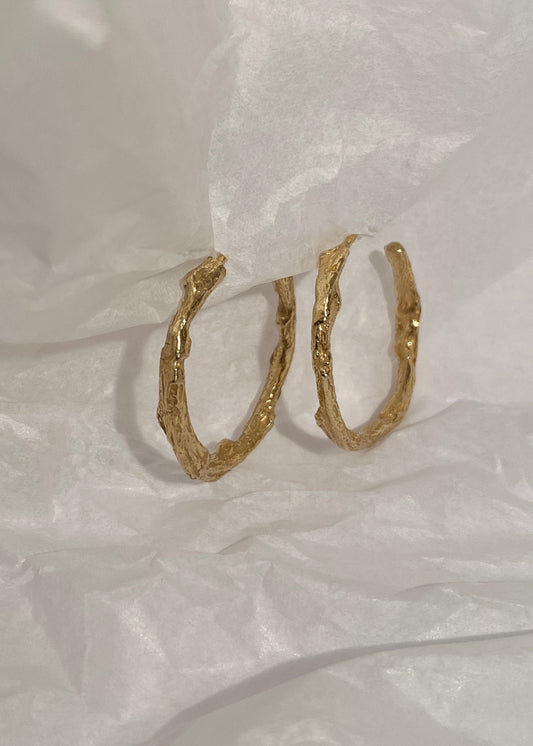 Organic Hoop Goldplated