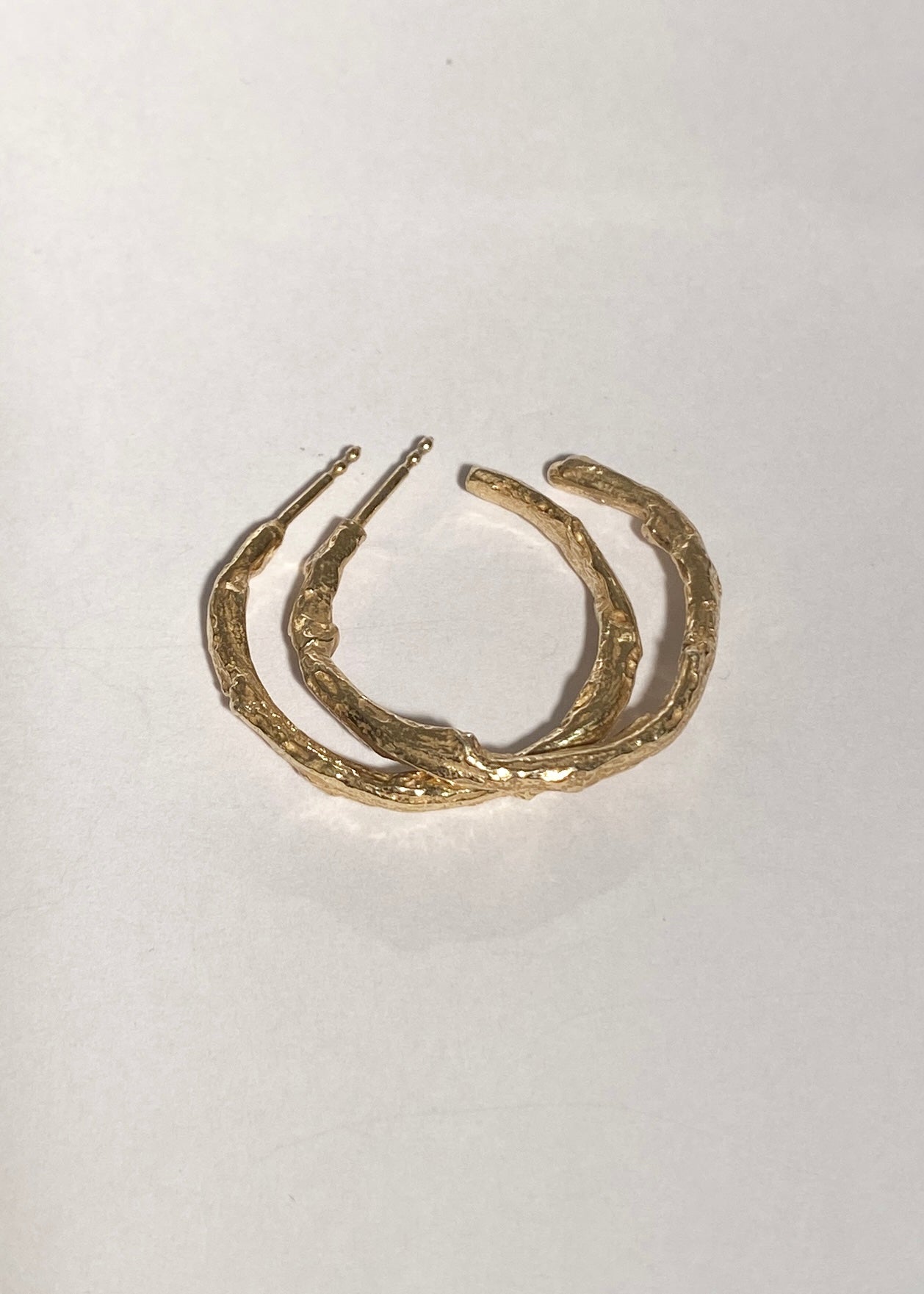 Organic Hoop Goldplated