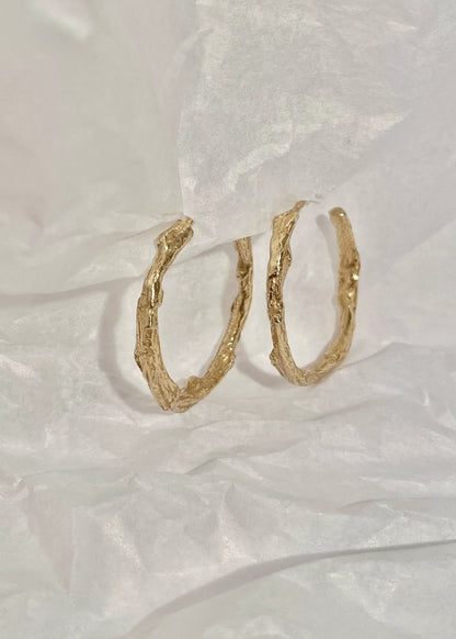 Organic Hoop Goldplated