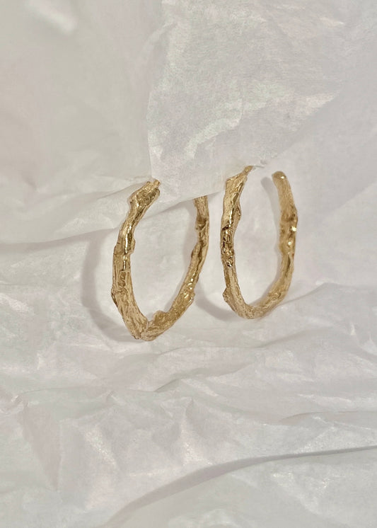 Organic Hoop Goldplated