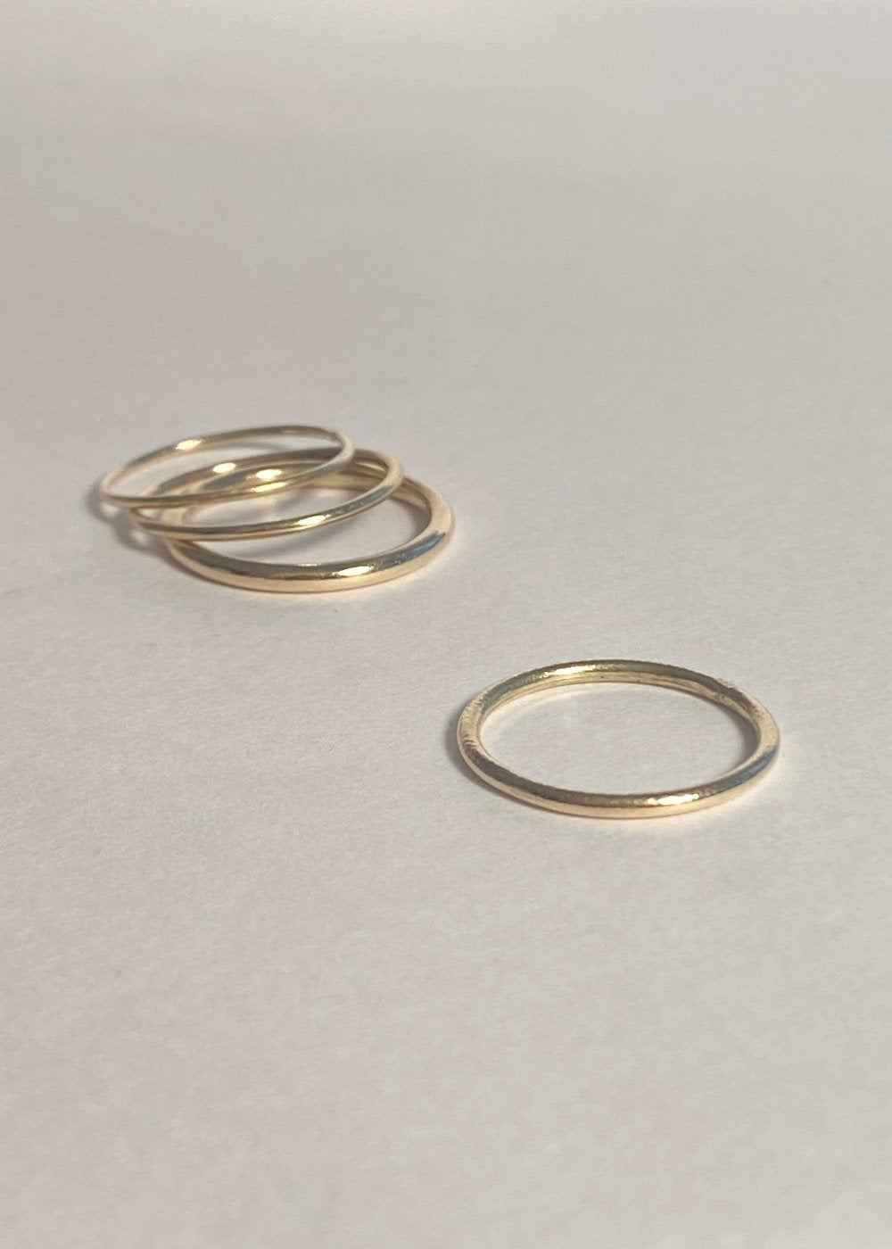 plain gold ring no3 yabstudio 18K