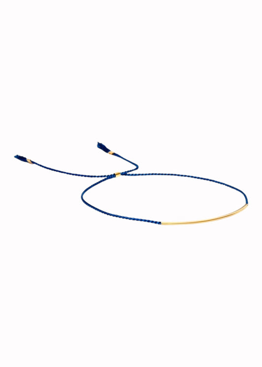 royalblue gold silkbracelet yabstudio