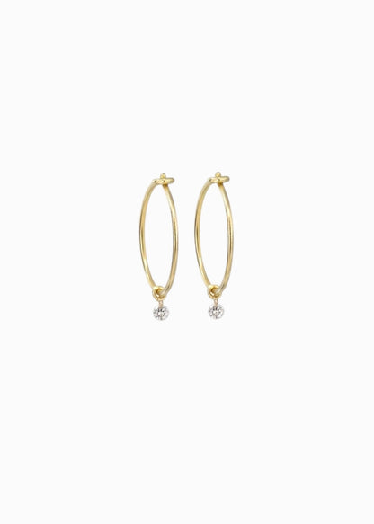 Silkcord Diamond Hoop No3