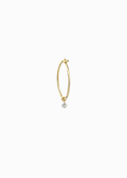 Silkcord Diamond Hoop No3