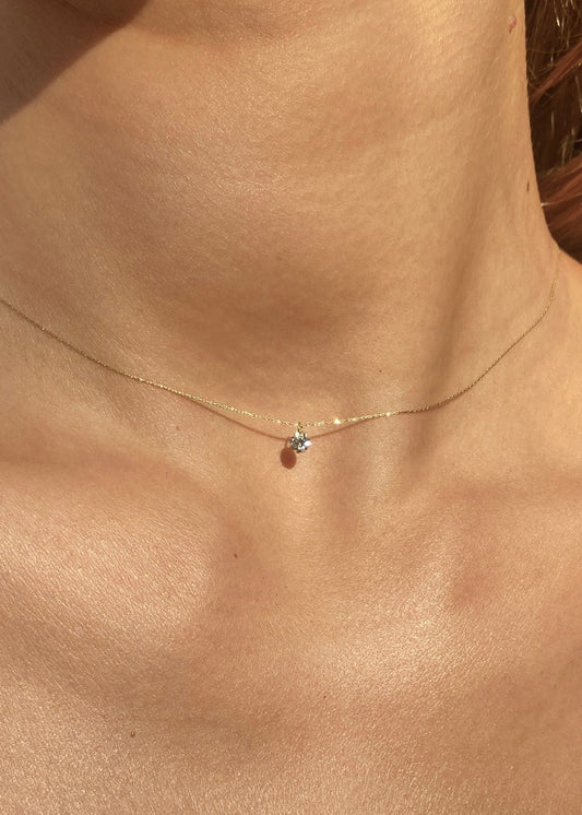Silkcord Necklace 0.21 ct Diamond