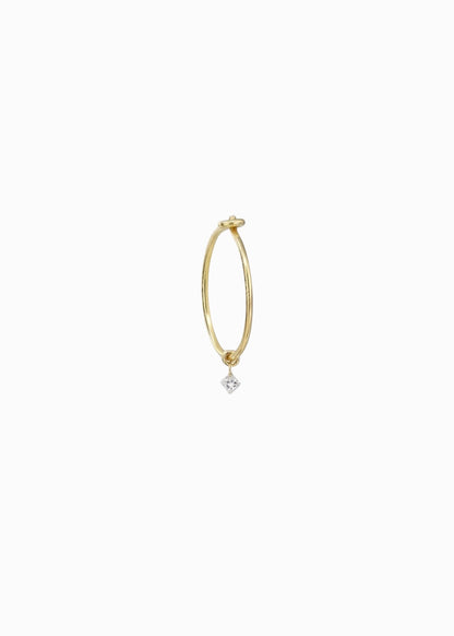 Silkcord Diamond Hoop No7