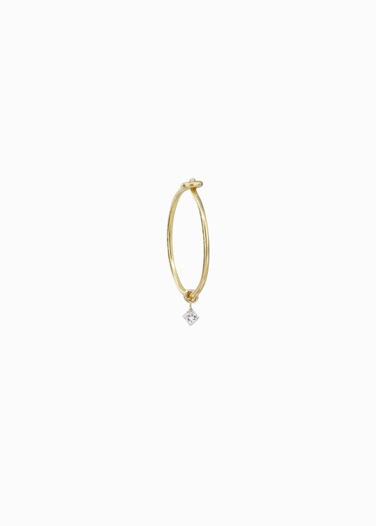 Silkcord Diamond Hoop No7