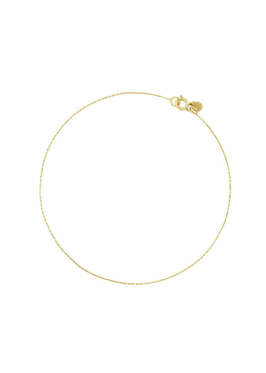 silkcord anklebracelet no1 yabstudio 18K