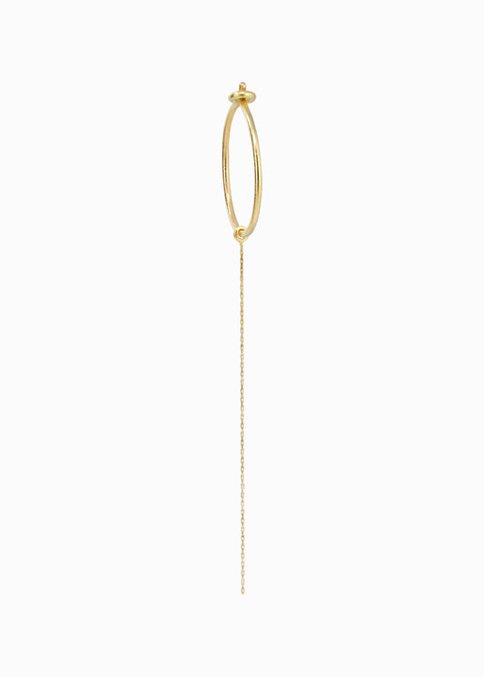 silkcord hoop chain 18K yabstudio 