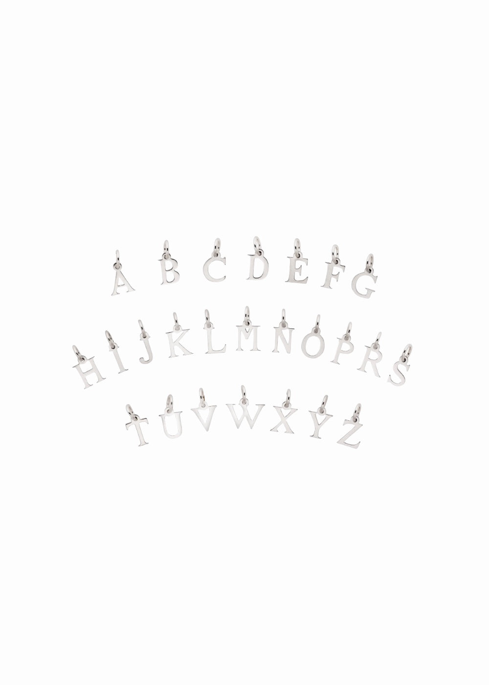 Letter Pendant - Silver