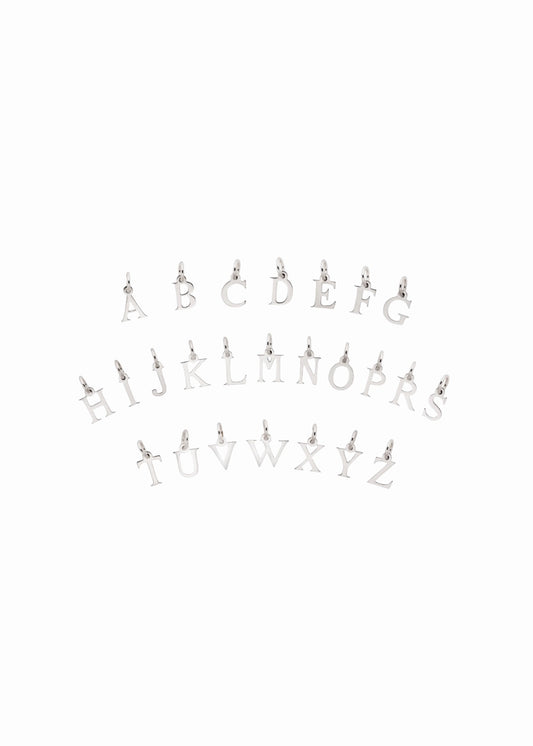 Letter Pendant - Silver